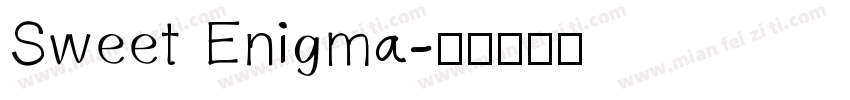 Sweet Enigma字体转换